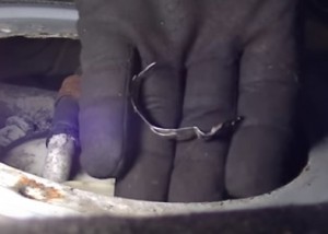 Step by step how to Replacing a  Fuel Pump on a Volkswagen Passat remove the Clamps