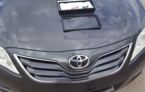 how-to-install-a-front-license-plate-toyota-camry-2007-2011