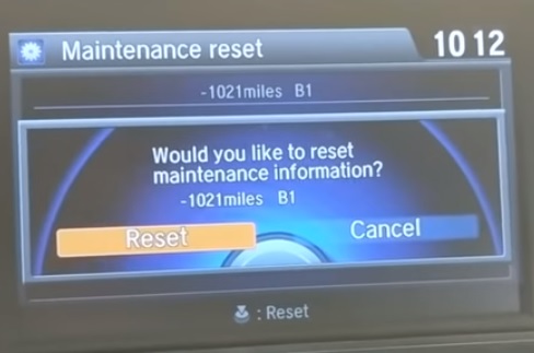 How To Reset 2012-2016 Honda Accord Service Maint Light Last
