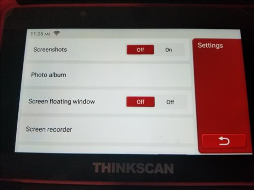 ThinkScan Plus S4 OBD2 Scanner Settings