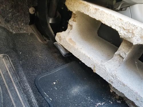Use a Cinder Block to Bleed Brakes
