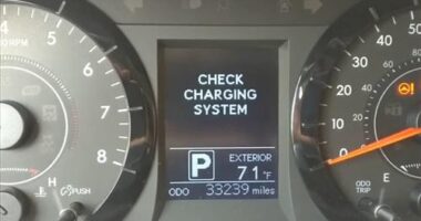 Causes for Toyota Check Charging System Error Message