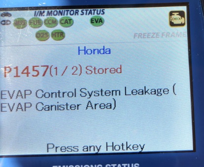 What is a Honda P1457 Engine Error Code
