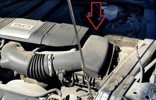 Where is the Oil Dipstick Located on a 2015-2022 Ford Mustang 5.0
