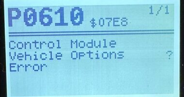 P0610 Code