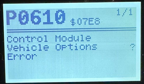 P0610 Code