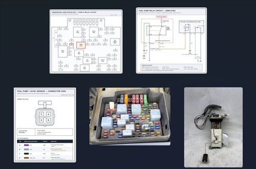 2000 Chevy GMC 5.3L Fuel Pump PSI Wiring Diagrams Fuse Relay Connectors
